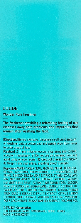 Gesichtstonikum für Problemhaut - Etude House Wonder Pore Freshner — Bild N8