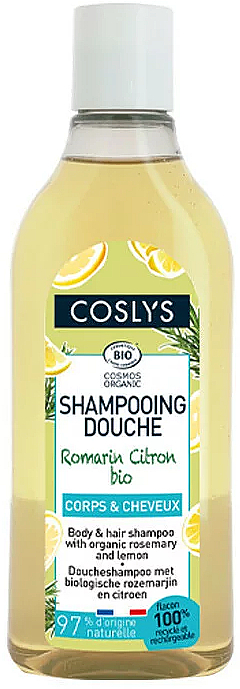 Bio-Duschshampoo mit Rosmarin und Zitrone - Coslys Shampooing Douche Romarin & Citron — Bild N1