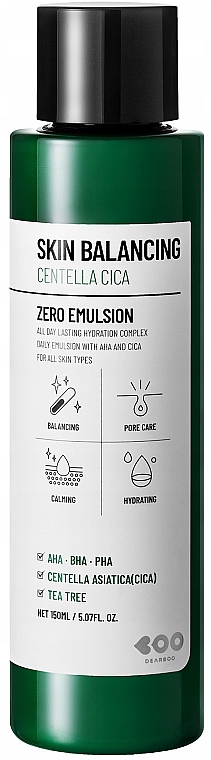 Emulsion mit Säuren und Centella - Dearboo Skin Balancing Centella Cica Zero Emulsion — Bild N1