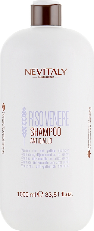 Shampoo mit schwarzem Reis-Extrakt für gebleichtes, gesträhntes und graues Haar - Nevitaly — Bild N3