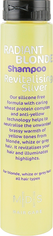Shampoo Strahlendes Blond - Mades Cosmetics Radiant Blonde Shampoo Revitalising Silver — Bild N1