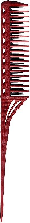 Toupierkamm 218 mm rot - Y.S.Park Professional 150 Tail Combs Red — Bild N1