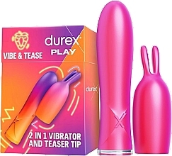 Düfte, Parfümerie und Kosmetik 2in1 Stimulierender Vibrator - Durex Play Ride & Tease 2 In 1 Vibrator And Teaser Tip Excite Me