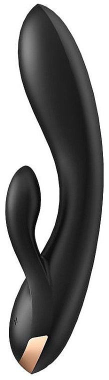 Kaninchen-Vibrator schwarz - Satisfyer Double Flex Connect App Black — Bild N2