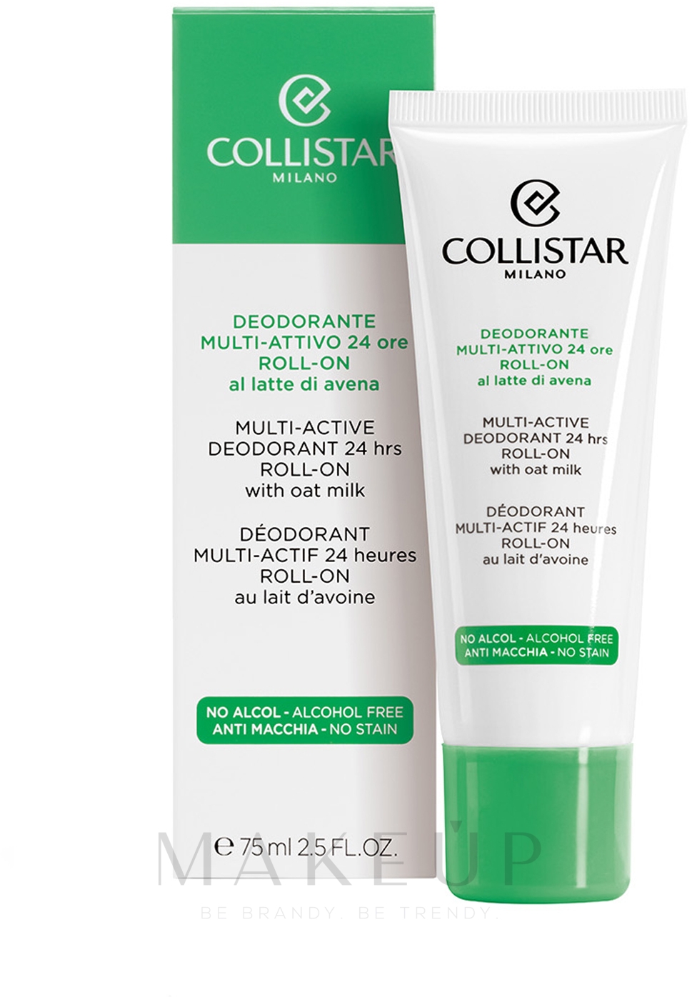 Deo Roll-on mit Hafermilch - Collistar Deodorant Multi-Attivo 24 Ore roll-one — Bild 75 ml