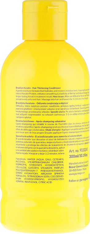 Haarspülung für schwaches, sprödes und raues Haar - G-synergie Brazilian Keratin Conditioner — Bild N2