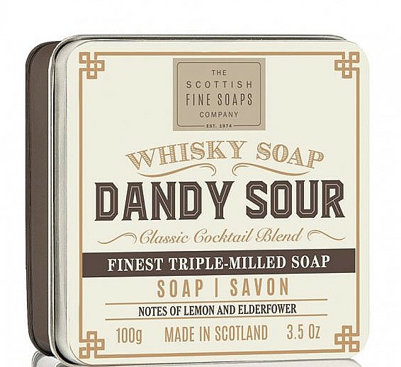 Seife Dandy Sour - Scottish Fine Soaps Dandy Sour Sports Soap In A Tin — Bild N1