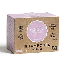 Düfte, Parfümerie und Kosmetik Tampons ohne Applikator Normal 18 St. - Ginger Organic