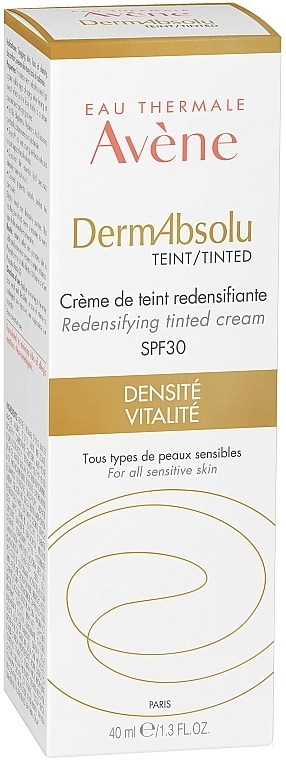 Revitalisierende getönte Gesichtscreme für strahlenden Teint SPF 30 - Avene Eau Thermale Derm Absolu Cream SPF30 — Bild N3