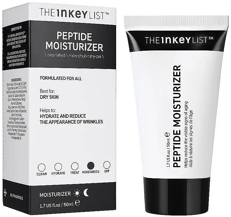 Feuchtigkeitsspendende Creme mit Peptiden - The Inkey List Peptide Moisturizer — Bild N2