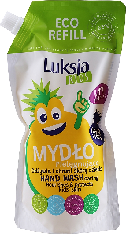 Flüssige Kinderhandseife mit Ananasduft - Luksja Kids (Doypack) — Bild N1