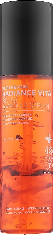 Ampullen-Gesichtsserum - Fortheskin Radiance Vita Bio-EX Ampoule Serum — Bild N1