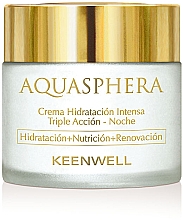 Düfte, Parfümerie und Kosmetik Nährende und feuchtigkeitsspendende Anti-Falten Nachtcreme - Keenwell Aquasphera Moisturizing Cream Night