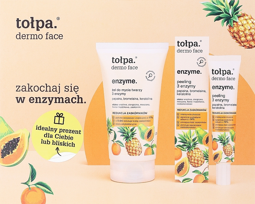 Set - Tolpa Dermo Face Enzyme (Gesichtswaschgel/150ml + Gesichtspeeling/40ml) — Bild N1