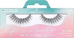 Falsche Wimpern - Essence Light As A Feather 3D Faux Mink Lashes 02 All About Light — Bild N1