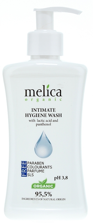 Gel für die Intimhygiene mit Milchsäure und Panthenol - Melica Organic Intimate Hygiene Wash — Foto N1
