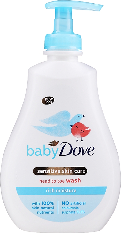 Feuchtigkeitsspendendes Reinigungsgel für Babys - Dove Baby Rich Moisture Washing Gel For Body And Hair — Bild N3