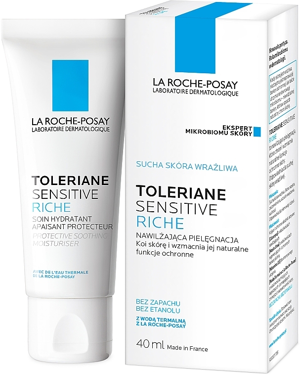 Reichhaltige, prebiotische und schützende Gesichtscreme - La Roche-Posay Toleriane Sensitive Riche — Bild N3