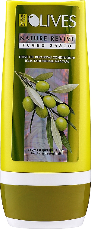 Regenerierende Haarspülung mit Olivenöl für trockenes und behandeltes Haar - Nature of Agiva Olives Repairing Moisturizing Conditioner — Bild N2