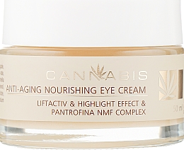 Pflegende Anti-Aging Augencreme mit Glow-Effekt - Cannabis Anti-aging Nourishing Eye Cream — Bild N2