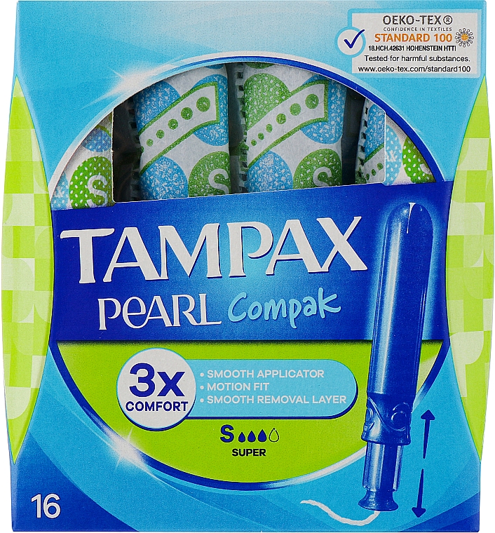 Tampons mit Applikator 16 St. - Tampax Pearl Compak Super — Bild N1