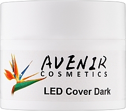 Gel zur Nagelverlängerung - Avenir Cosmetics LED Cover Dark — Bild N2