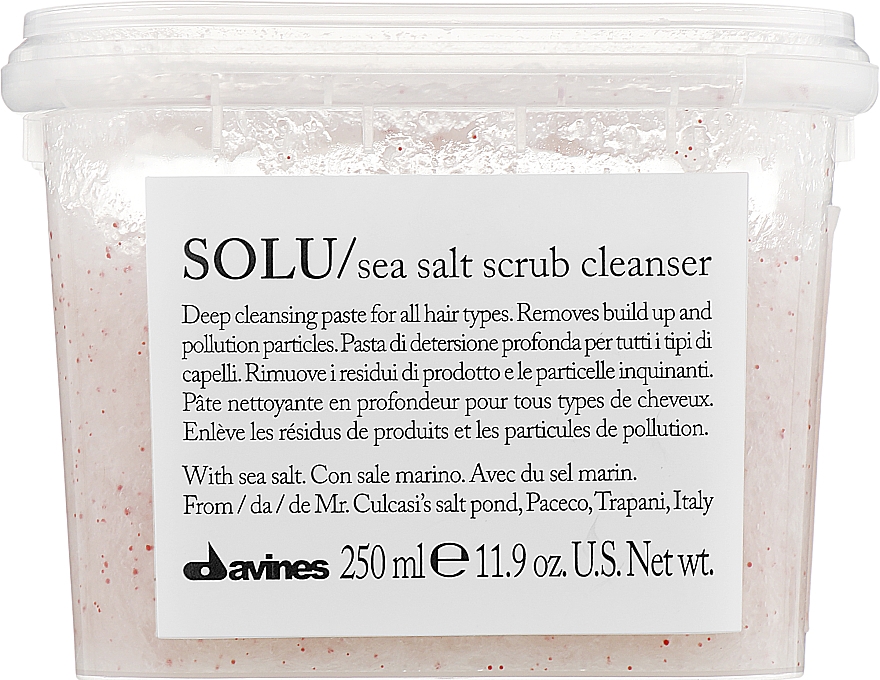 Peelingpaste für alle Haartypen mit Meersalz - Davines Solu Sea Salt Scrub Cleanser — Bild N3