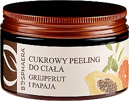 Düfte, Parfümerie und Kosmetik Zuckerpeeling für Körper mit Grapefruit und Papaya - Bosphaera