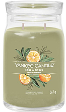 Düfte, Parfümerie und Kosmetik Duftkerze im Glas Sage & Citrus mit 2 Dochten - Yankee Candle Singnature