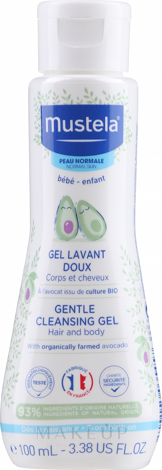 Hypoallergenes Reinigungsgel für Neugeborene - Mustela Bebe Gentle Cleansing Gel — Bild 100 ml