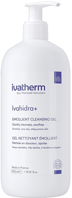 Reinigungsgel für empfindliche, trockene und atopische Haut - Ivatherm Ivahidra+ Hydrating Cleansing Gel — Bild N1