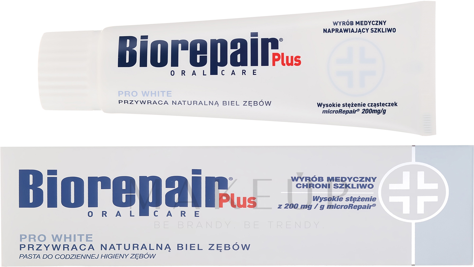 Aufhellende Zahnpasta Plus Pro White - BioRepair Plus PRO White — Bild 75 ml