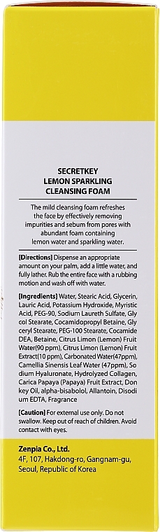 Reinigungsschaum mit Zitronenextrakt - Secret Key Lemon Sparkling Cleansing Foam — Bild N3