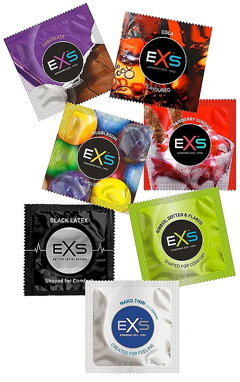 Kondomen - EXS Mixed Flavour Condoms  — Bild N3