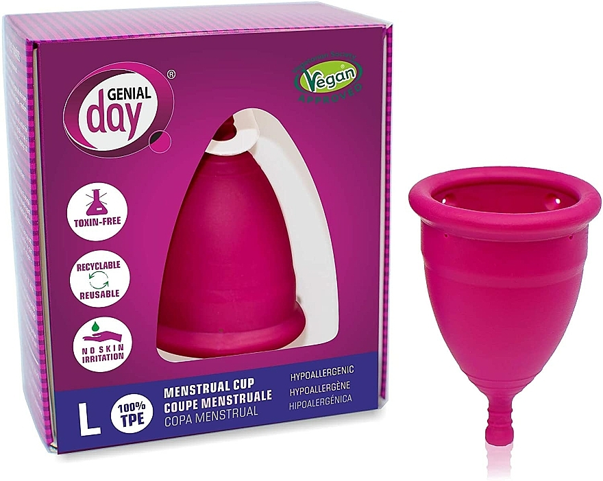 Menstruationstasse L - Genial Day Menstrual Cup Large — Bild N1