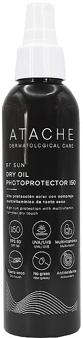 Sonnenschutz-Körperöl - Atache Be Sun Dry Oil Photoprotector Spf 50 — Bild N1