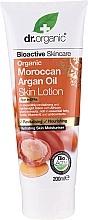 Düfte, Parfümerie und Kosmetik Revitalisierende, nährende und feuchtigkeitsspendende Körperlotion mit Bio marokkanischem Arganöl - Dr. Organic Bioactive Skincare Organic Moroccan Argan Oil Skin Lotion