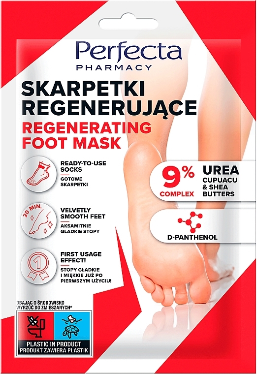 Revitalisierende Fußmaske - Perfecta Pharmacy Regenerating Foot Mask — Bild N1