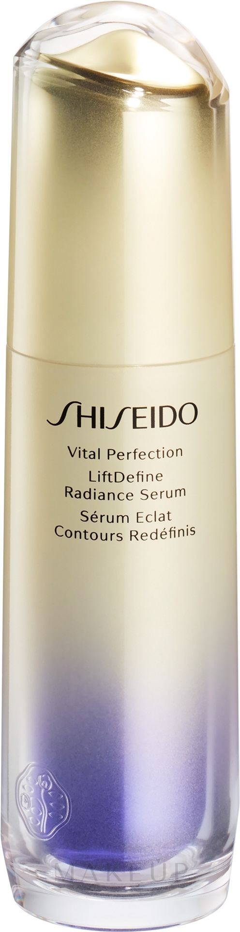 Straffendes Anti-Aging Gesichts- und Halsserum Brunnenkresse-Extrakt - Shiseido Unisex Vital Perfection LiftDefine Radiance Serum — Bild 40 ml
