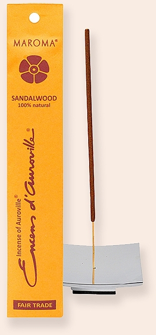 Räucherstäbchen Sandalenbaum - Maroma Encens d'Auroville Stick Incense Sandalwood — Bild N2