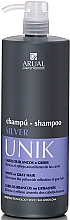 Shampoo gegen Gelbtöne für helles, gefärbtes und graues Haar - Arual Unik Silver Shampoo — Bild N2