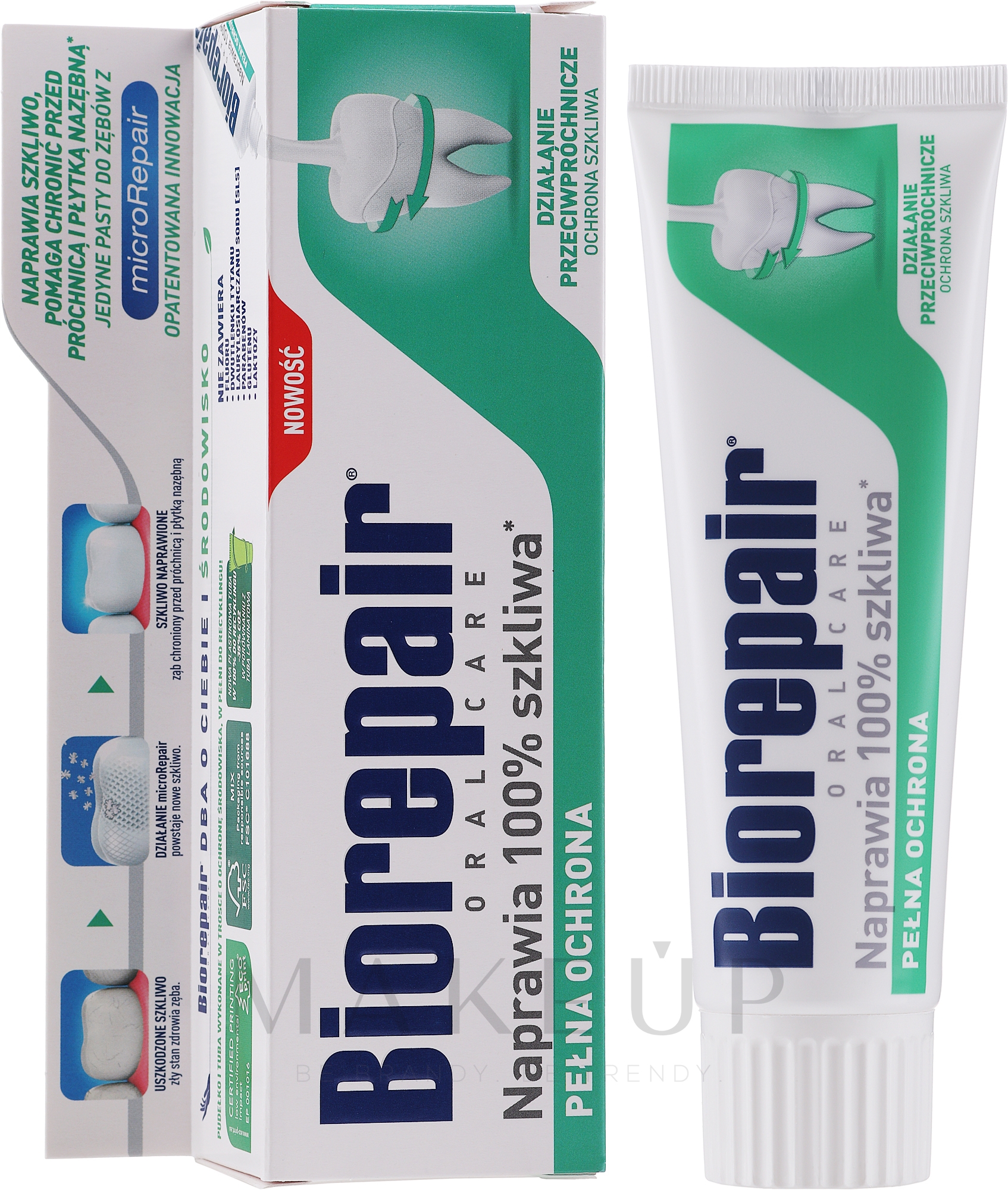 Regenrierende und schützende Zahnpasta - Biorepair Oralcare Total Protective Repair — Bild 75 ml