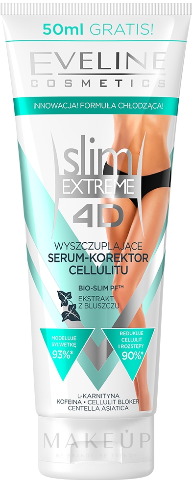 Thermoaktives Anti-Cellulite Serum zum Modellieren und Abnehmen - Eveline Cosmetics Slim Extreme 4D — Foto 250 ml