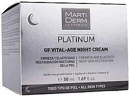 Düfte, Parfümerie und Kosmetik Straffende und regenerierende Anti-Aging Nachtcreme für mehr Elastizität - MartiDerm Platinum Gf Vital Age Night Cream
