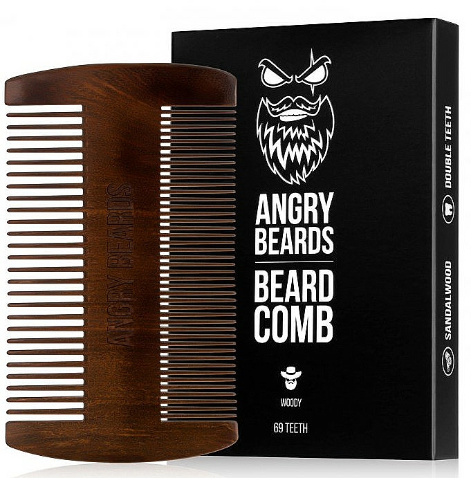 Bartkamm aus Holz - Angry Beards Beard Comb — Bild N1