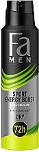 Düfte, Parfümerie und Kosmetik Deospray Antitranspirant - Fa Men Sport Energy Boost Deodorant Spray