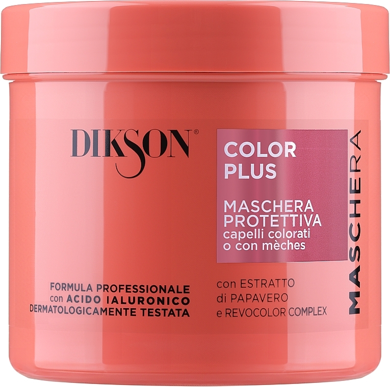 Farbschützende Haarmaske für coloriertes Haar mit Moringaextrakt und Weizenprotein - Dikson Color Protect Mask — Bild N1