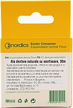 Zahnseide 30 m mit Zimtgeschmack - Nordics Expandable Dental Floss Exotic Cinnamon — Bild N2