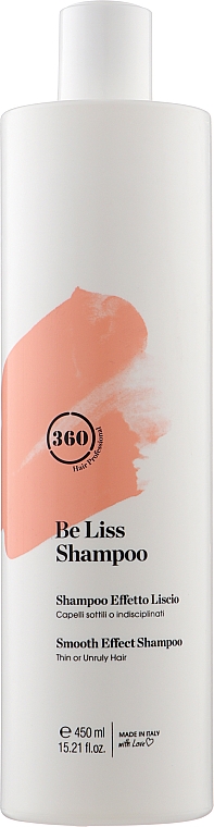 Shampoo für feines und widerspenstiges Haar mit glättender Wirkung - 360 Be Liss Shampoo — Bild N1