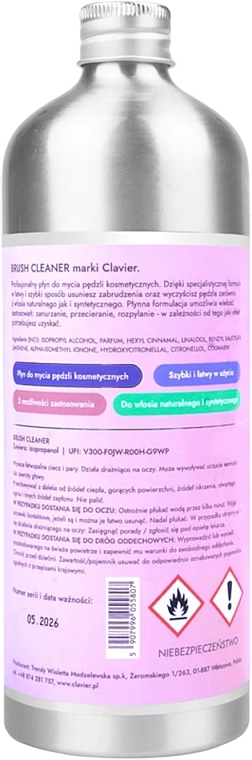 Professionelle Bürstenreinigungsflüssigkeit mit natürlichen und synthetischen Borsten - Clavier Brush Cleaner — Bild N1